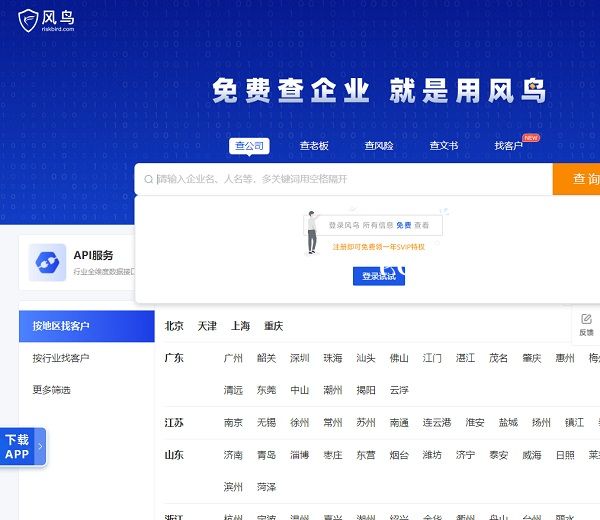 风鸟网站截图