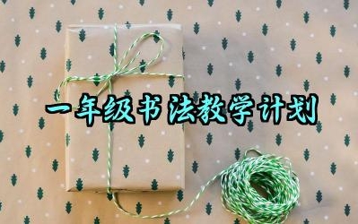一年级书法教学计划怎么写（10篇）