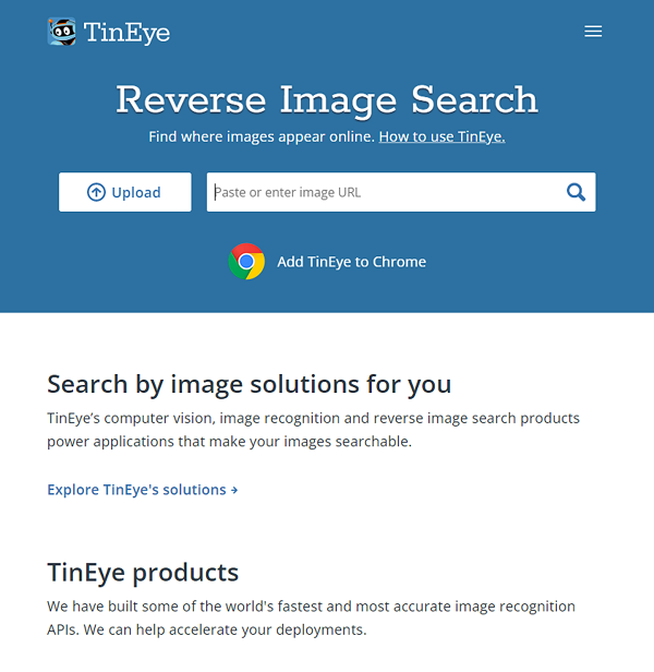 tineye网站截图