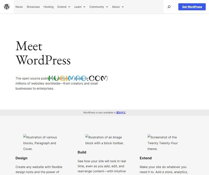 wordpress网站截图