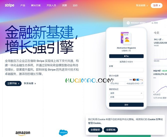 Stripe网站截图