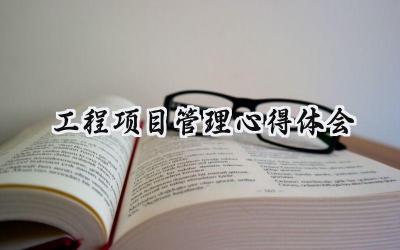 工程项目管理心得体会3000字范文 (16篇）