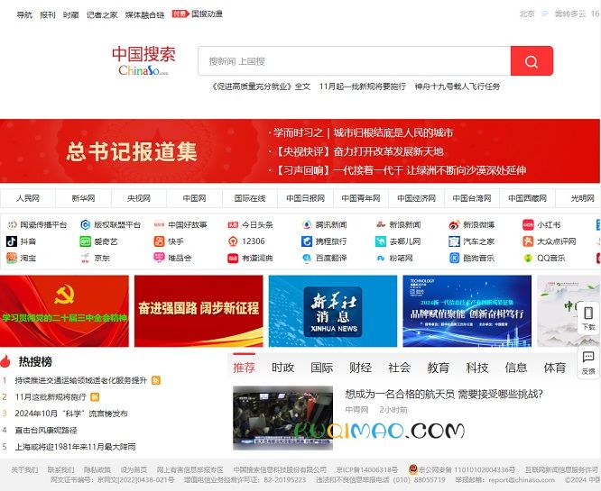 中国搜索网站截图