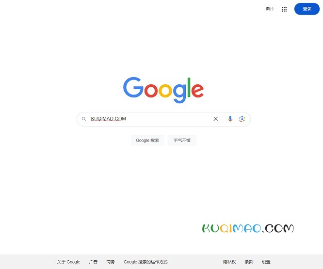 谷歌搜索网站截图