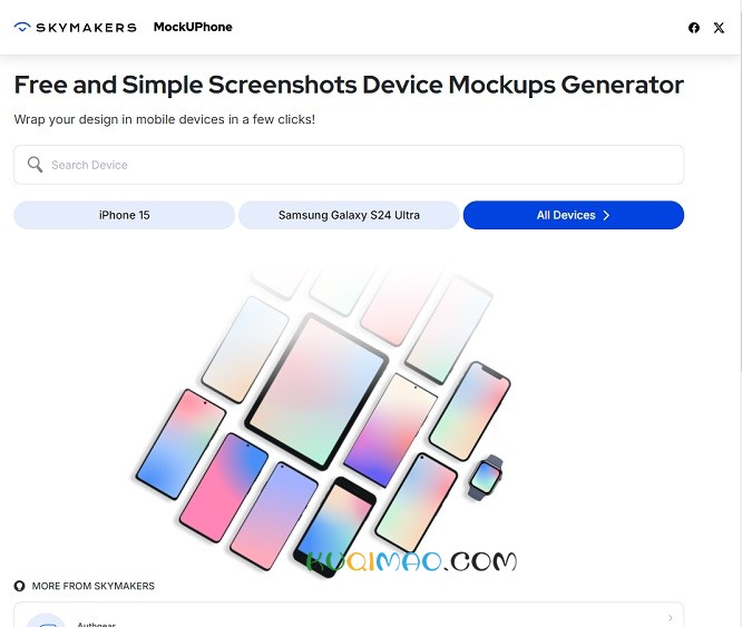 MockUPhone网站截图