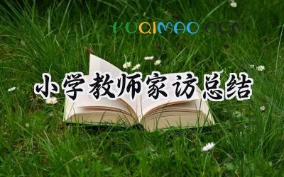 小学教师家访总结怎么写 (14篇）