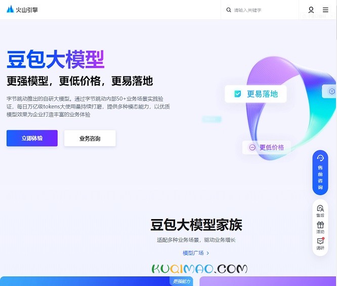 云雀大模型网站截图