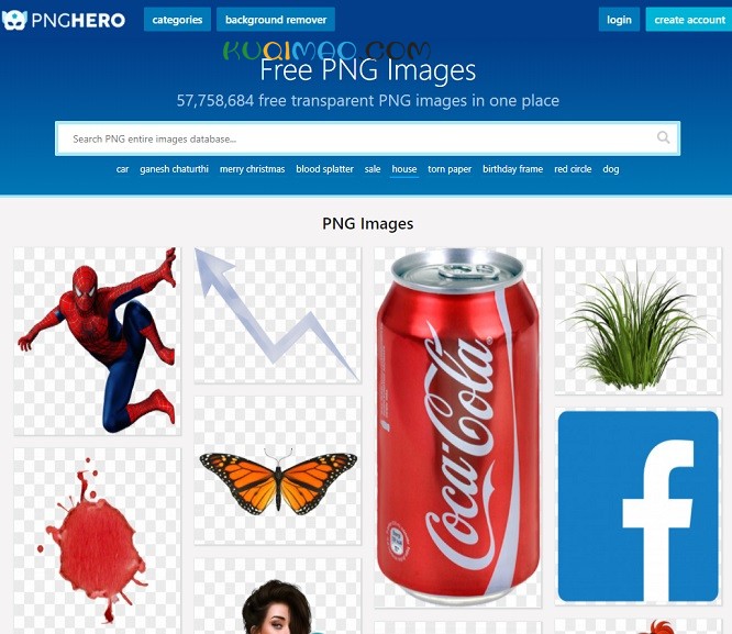 pnghero网站截图