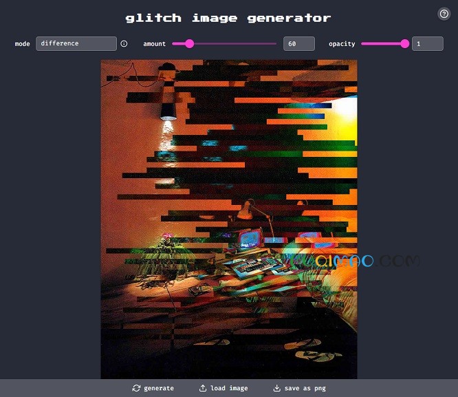 GlitchyImage网站截图