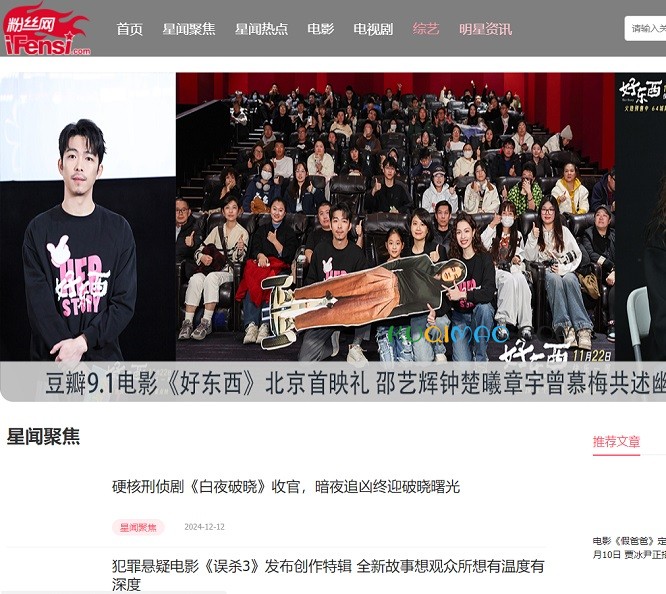 粉丝网网站截图