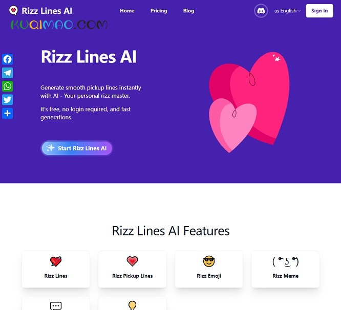 Rizz Lines网站截图