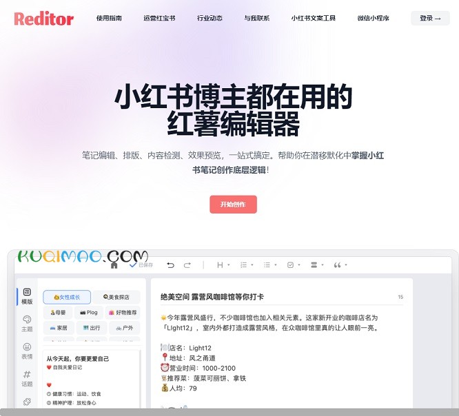 Reditor编辑器网站截图