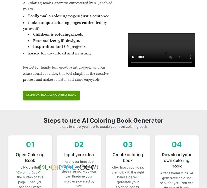 ColoringBookAI网站截图