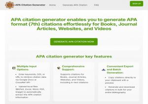 APA Citation Generator