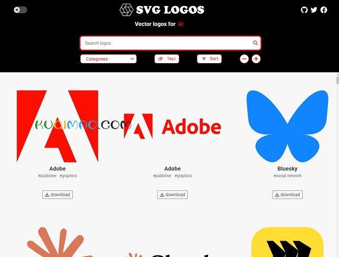 SVG Logos网站截图