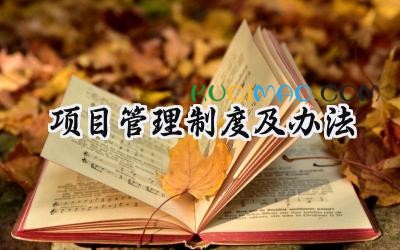 项目管理制度及办法 建设工程项目管理制度