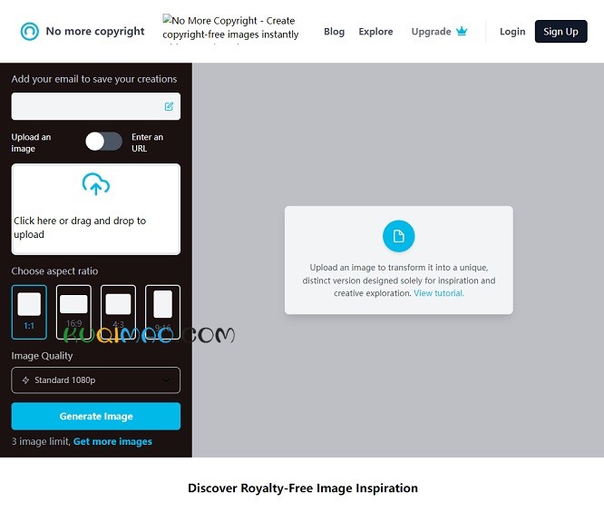NoMoreCopyright网站截图
