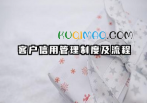 客户信用管理制度及流程 客户信用档案与管理制度