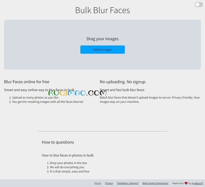 Bulk Blur Faces网站截图