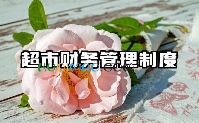 超市财务管理制度及流程 连锁超市财务制度及流程范文