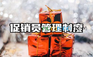 超市促销员管理制度 销售人员管理制度全解析