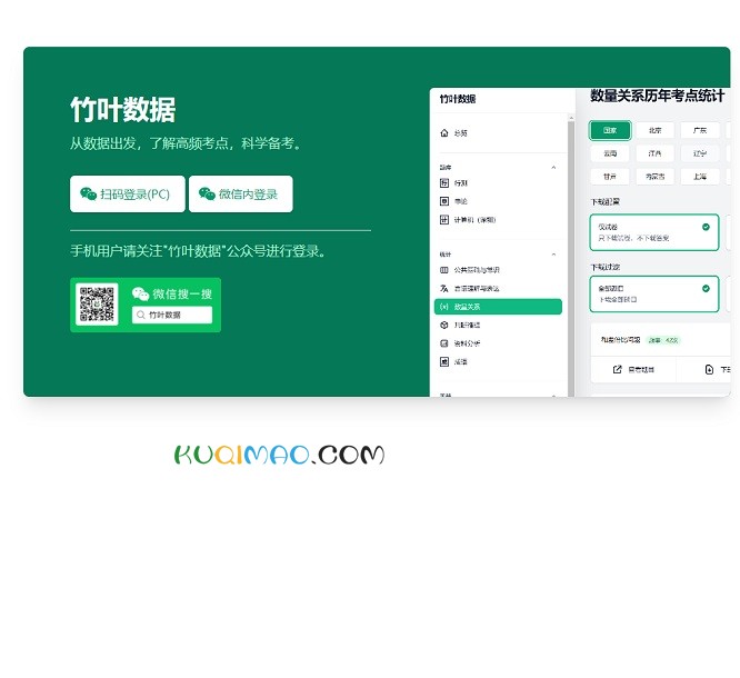 竹叶数据网站截图