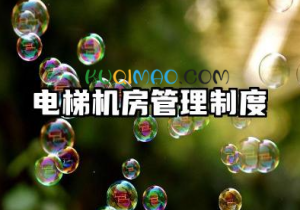 电梯机房管理制度范文 电梯机房管理制度与规范概览