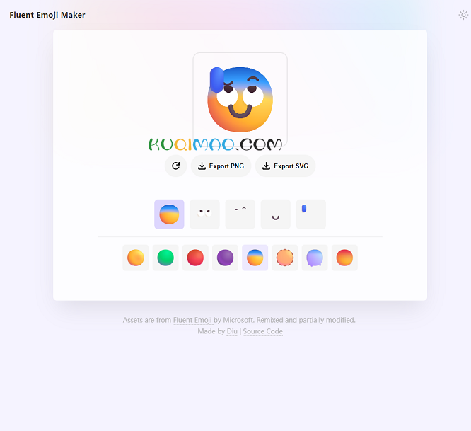 Fluent Emoji Maker网站截图