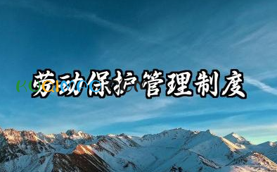 劳动保护管理制度内容范文 劳保管理制度及流程模板