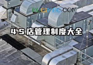 4S店管理制度大全 4s店公司制度管理制度有哪些
