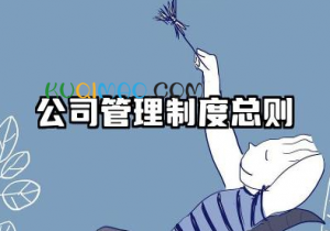 公司管理制度总则内容 公司管理制度范本附则