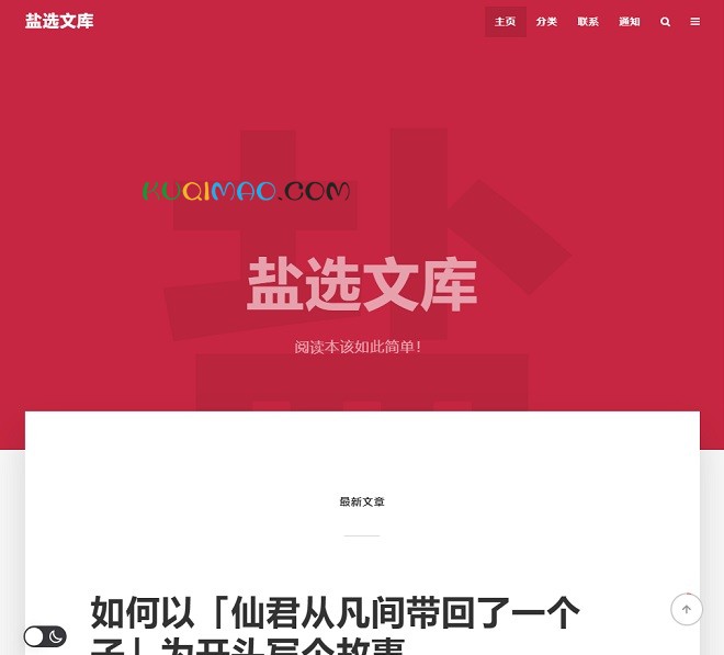 盐选文库网站截图