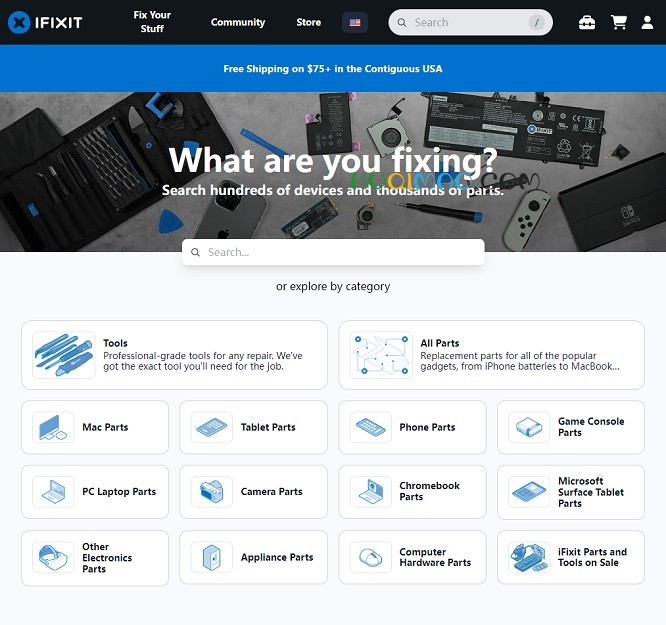 ifixit网站截图