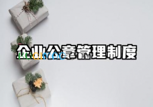 企业公章管理制度规范 公章管理办法和规章制度