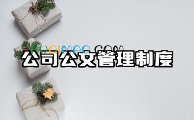 公司公文管理制度内容 公司公文管理制度及办法