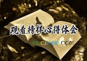 观看榜样心得体会2025年范文（16篇）