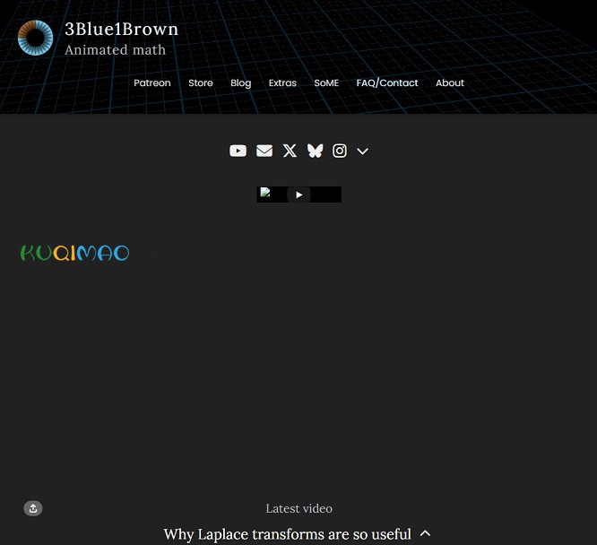 3Blue1Brown网站截图 3Blue1Brown网站截图