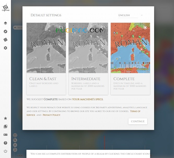 Chronas网站截图 Chronas网站截图