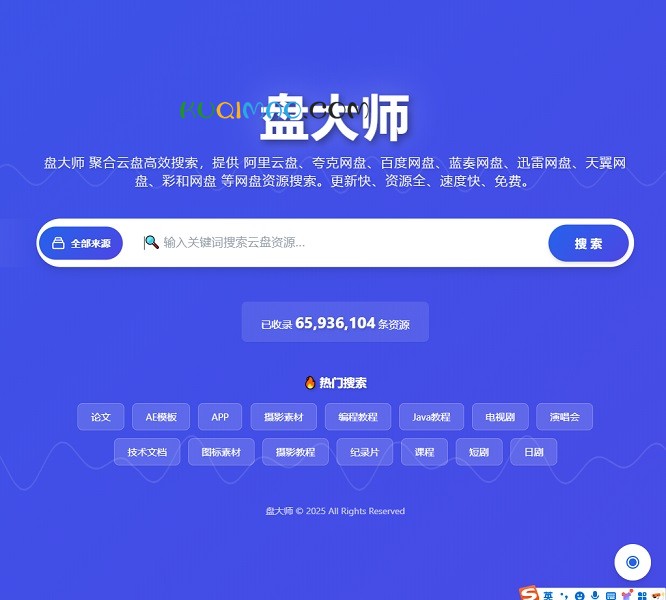 盘大师网站截图