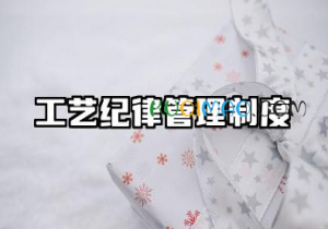 工艺纪律管理制度内容 工艺纪律检查管理制度 工艺纪律管理制度内容 工艺纪律检查管理制度
