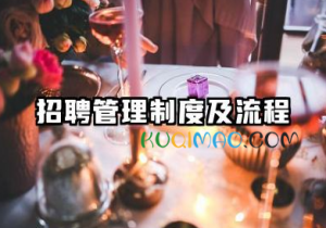 招聘管理制度及流程模板 人事招聘制度及招聘流程