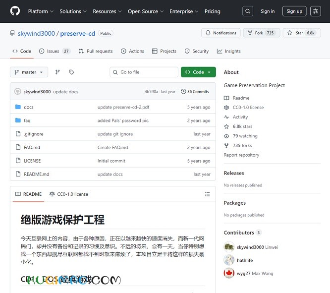 preserve-cd网站截图 preserve-cd网站截图