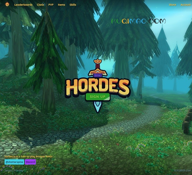 Hordes.io网站截图