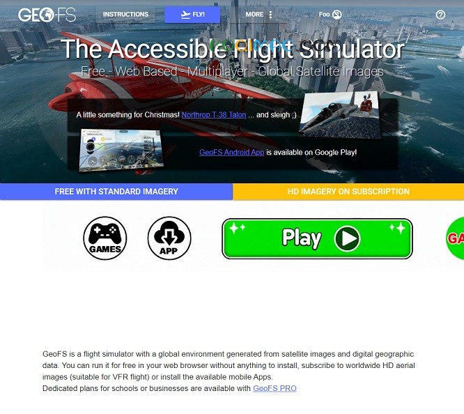 GeoFS网站截图 GeoFS网站截图