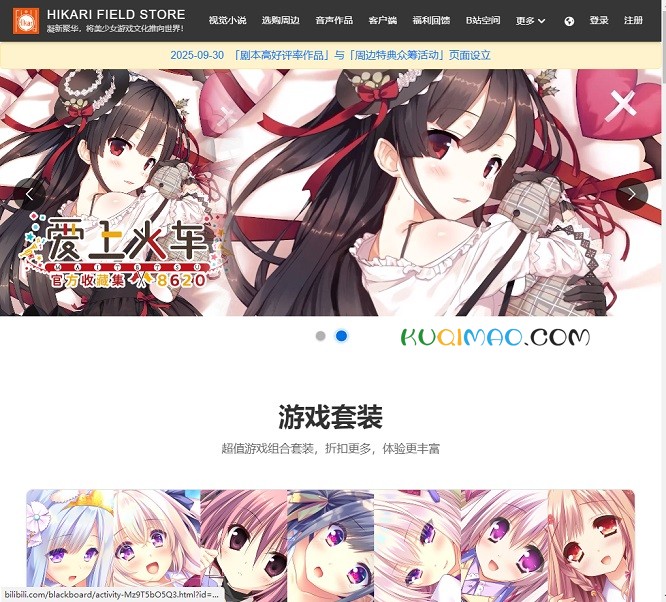 HIKARI FIELD STORE网站截图