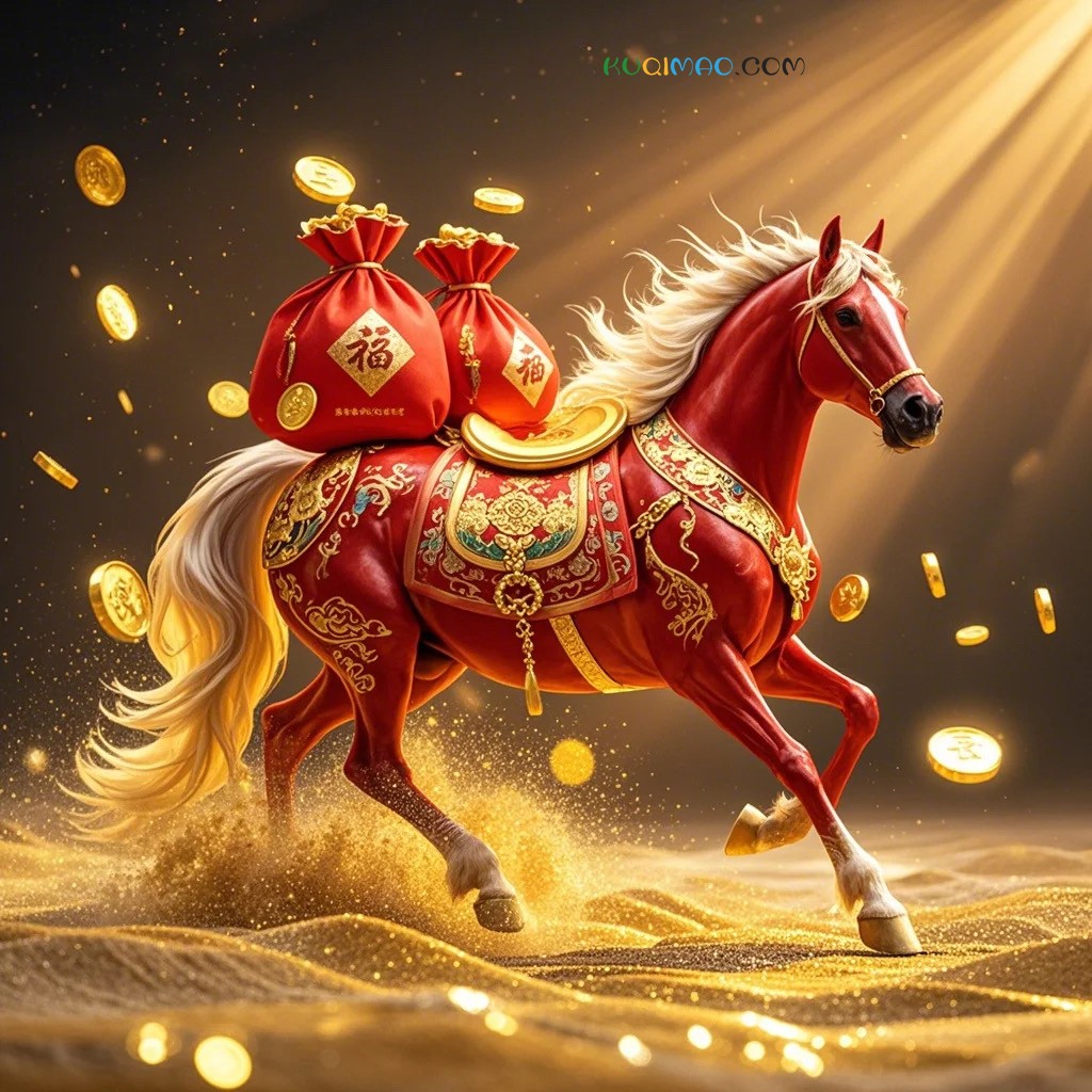 骏马踏春,福满人间