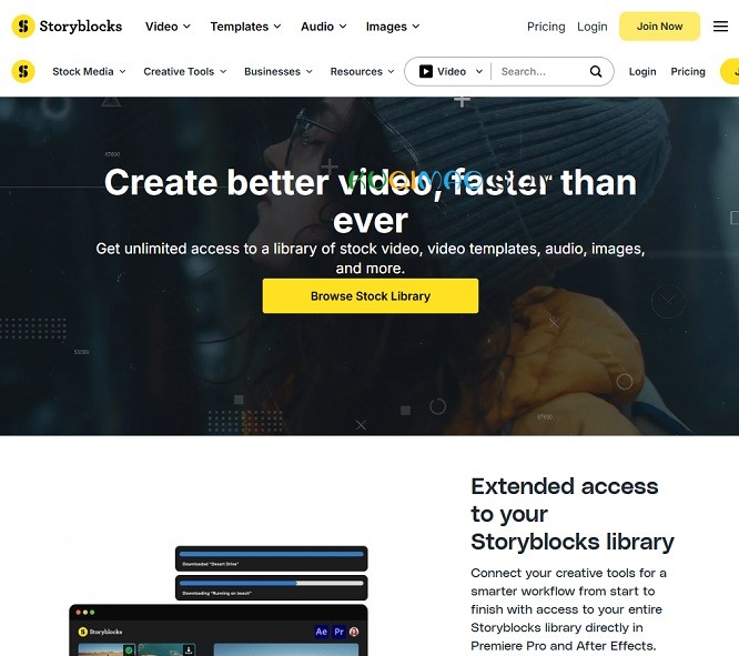 Storyblocks网站截图