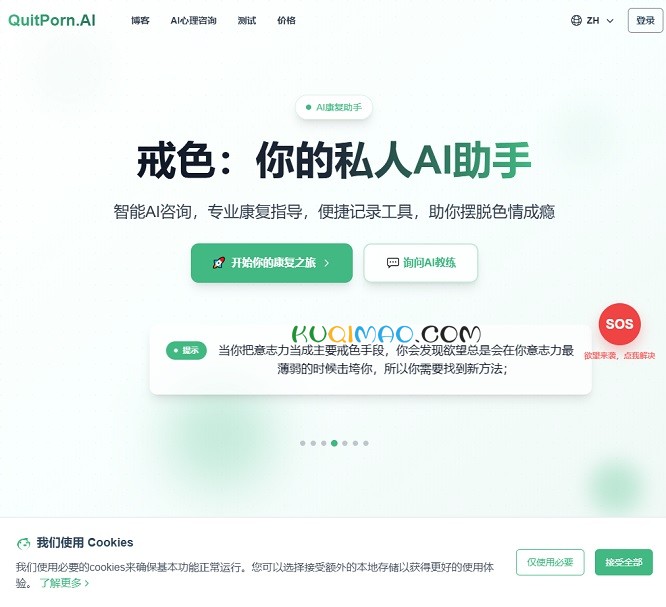 QuitPorn.ai网站截图