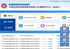 证监会政务服务平台