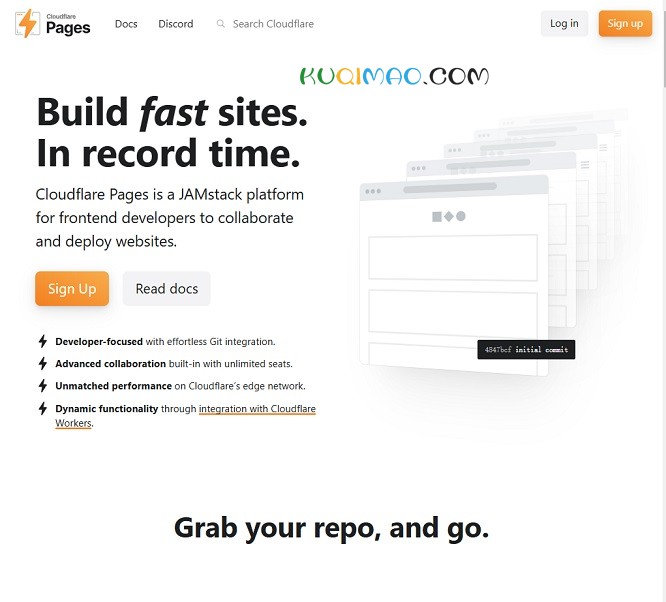 Cloudflare Pages网站截图